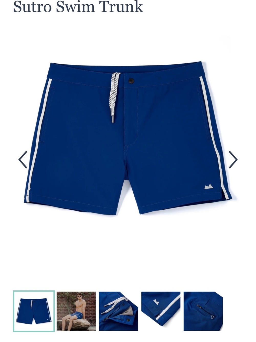 Myles Apparel Swim Trunks - Deep Indigo BRAND NEW